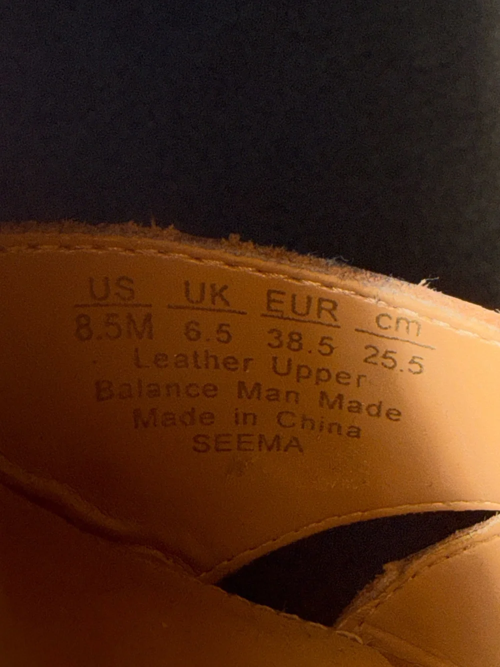 Franco Sarto Brown Leather Cork Wedge Sandals Women’s Size 8.5 - Picture 9 of 9